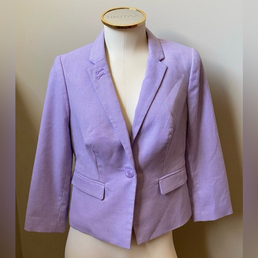 NWT Lilac Lightweight Summer Tweed Blazer